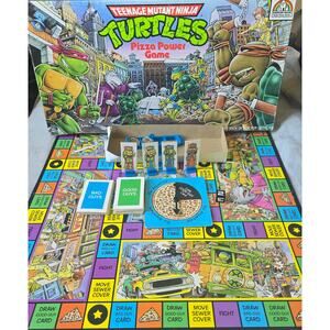 Vintage TMNT Teenage Mutant Ninja Turtles Pizza Power Board Game 1987